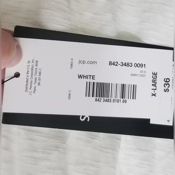 Color 1/3: white bell sleeve w lace A New Approach top - Picture 4 of 5